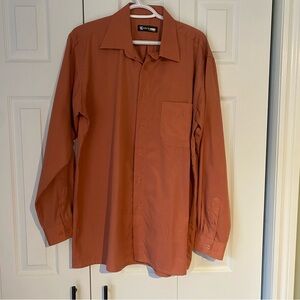 Orange men’s dress shirt XL